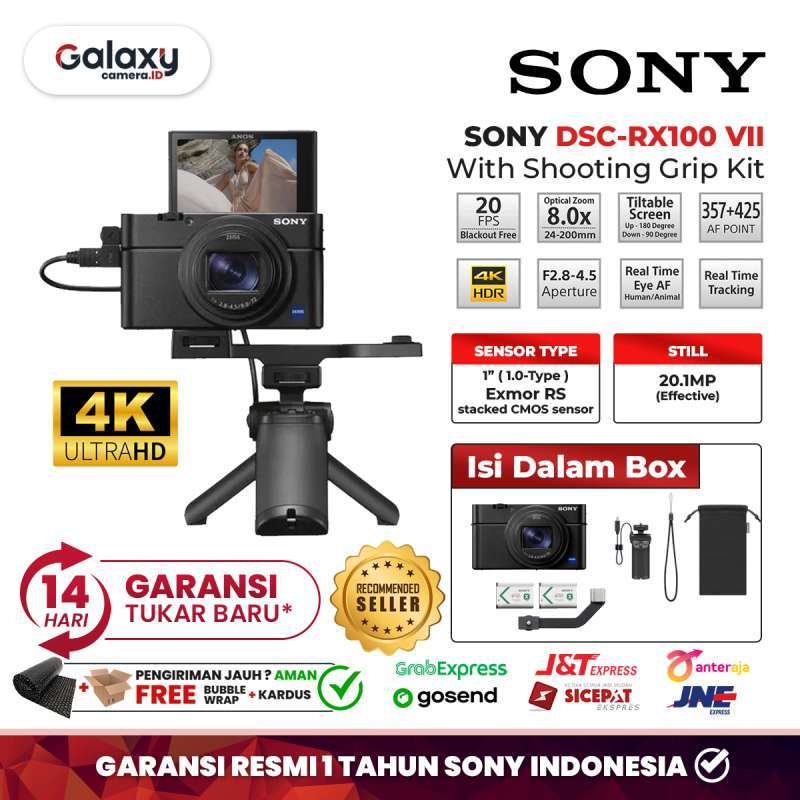 Sony Cyber-shot DSC-RX100 VII Digital Camera with Shooting Grip Kit 