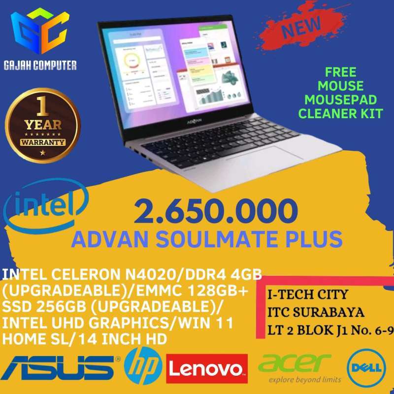 Jual Advan Soulmate Plus Di Seller Gajah_computer - Kapasan, Kota ...