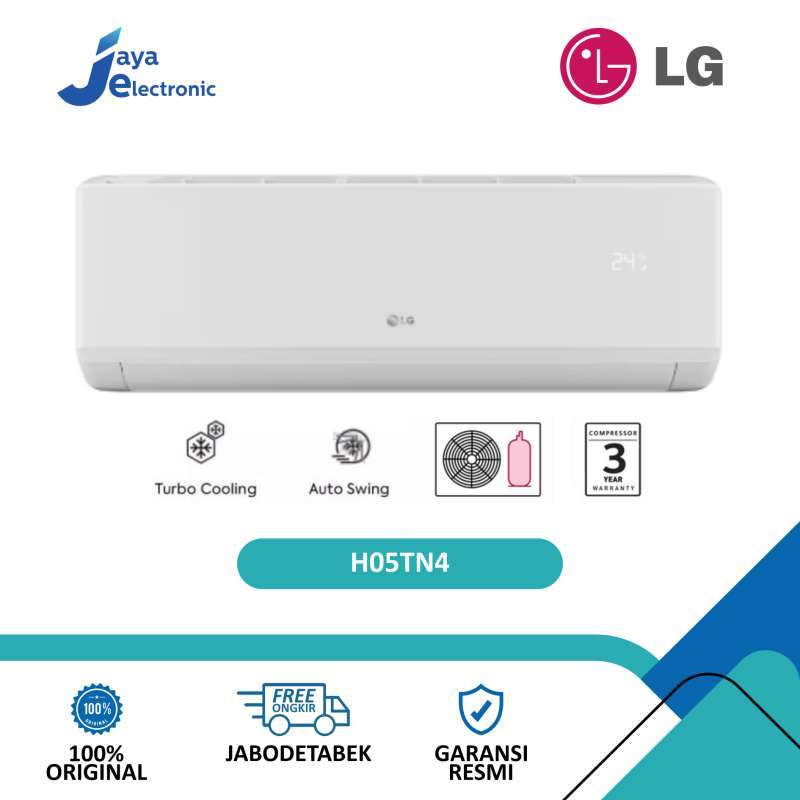 Jual AC SPLIT 1/2 PK LG H05TN4 AIR CONDITIONER 0.5 PK FREE ONGKIR