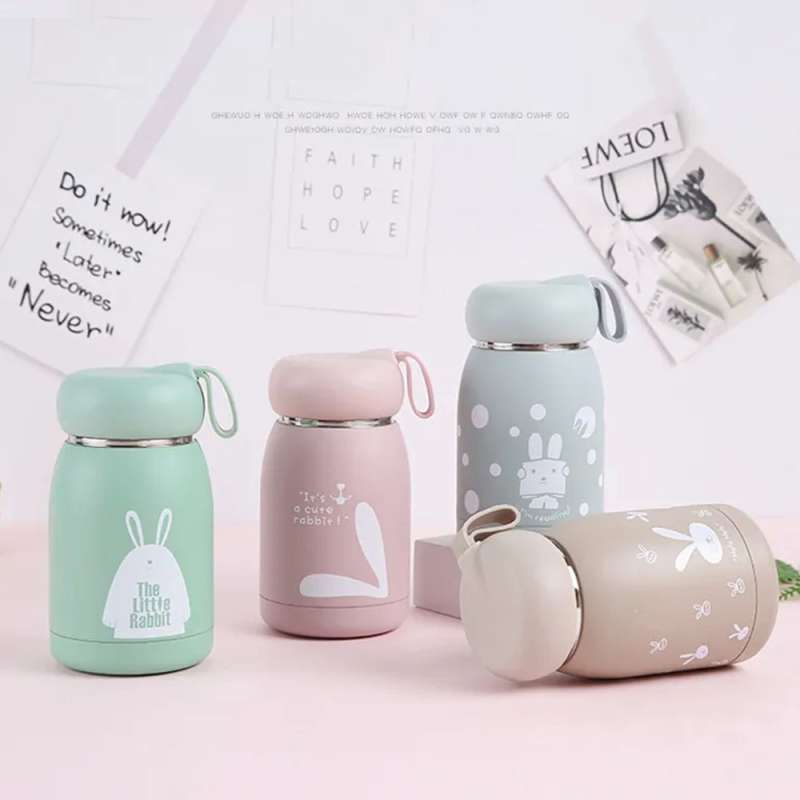 Jual Botol Minum Kaca Rabbit V2 Sg33 Botol Simple Minimalis Warna Lucu ...