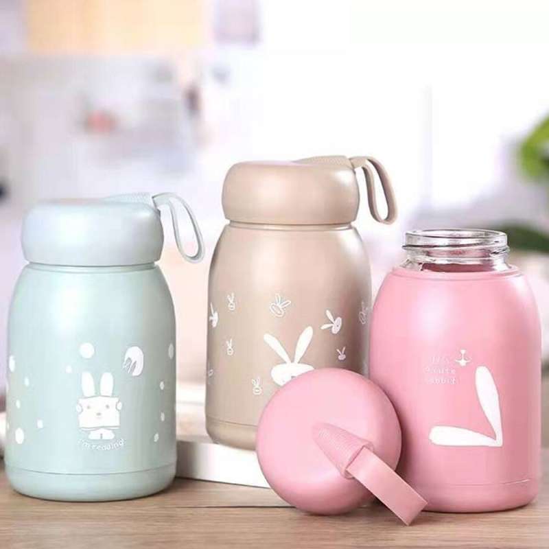 Jual Botol Minum Kaca Rabbit V2 Sg33 Botol Simple Minimalis Warna Lucu ...
