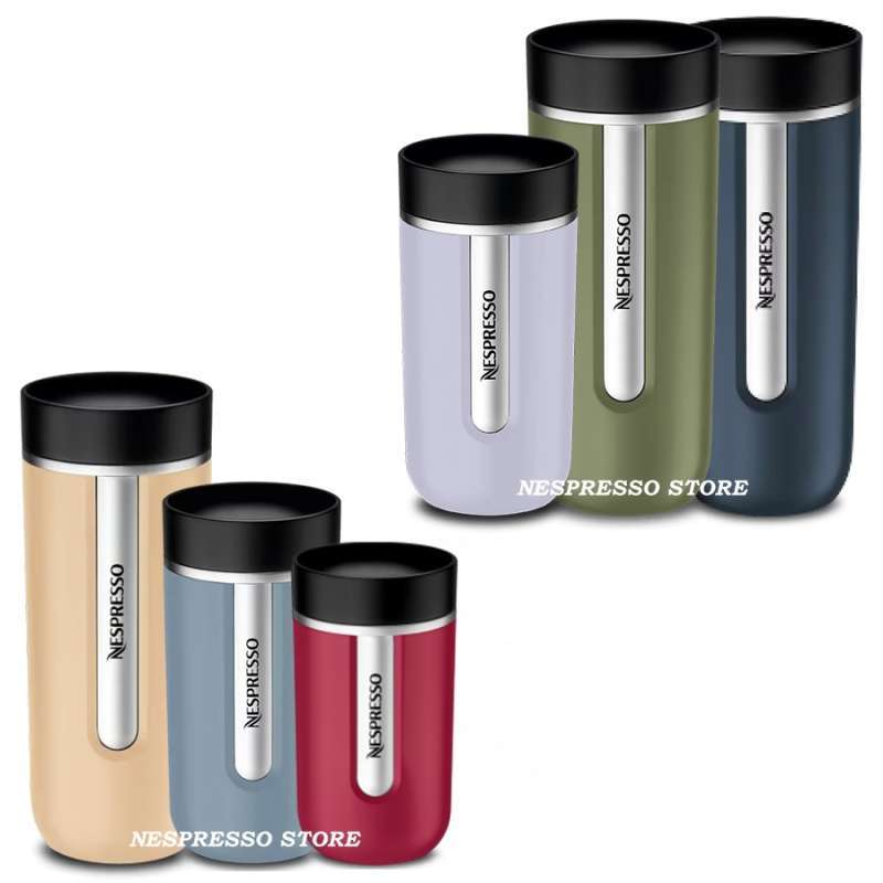 Jual Nespresso Nomad Travel Mug Tumbler Termos Original Botol Coffee Kopi 400ml Lavender di