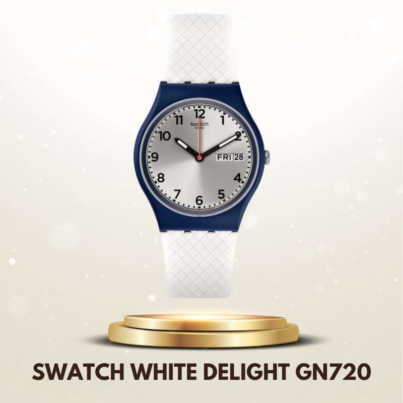 Promo Swatch Gn720 White Delight Jam Tangan Swatch Original