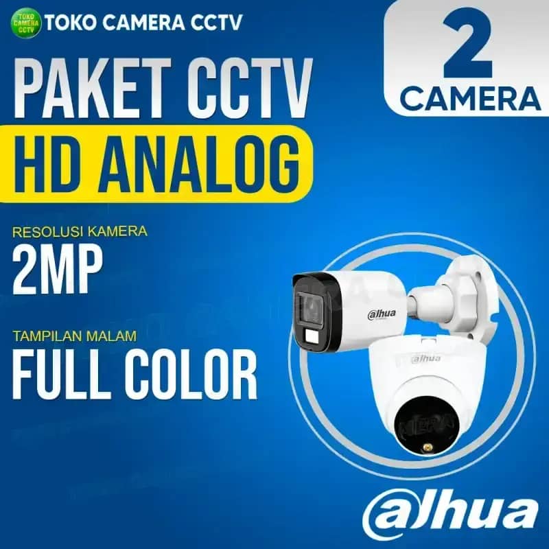 PAKET CCTV ANALOG DAHUA 2MP CHANNEL KAMERA