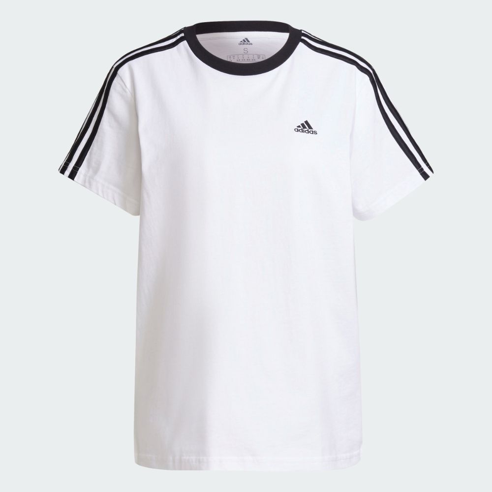 adidas Women T Shirt Essentials 3 Stripes Baju Wanita H10201