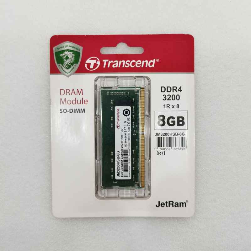 Transcend DDR4 8GB 3200MHz Sodimm RAM Laptop (JM3200HSB-8G)