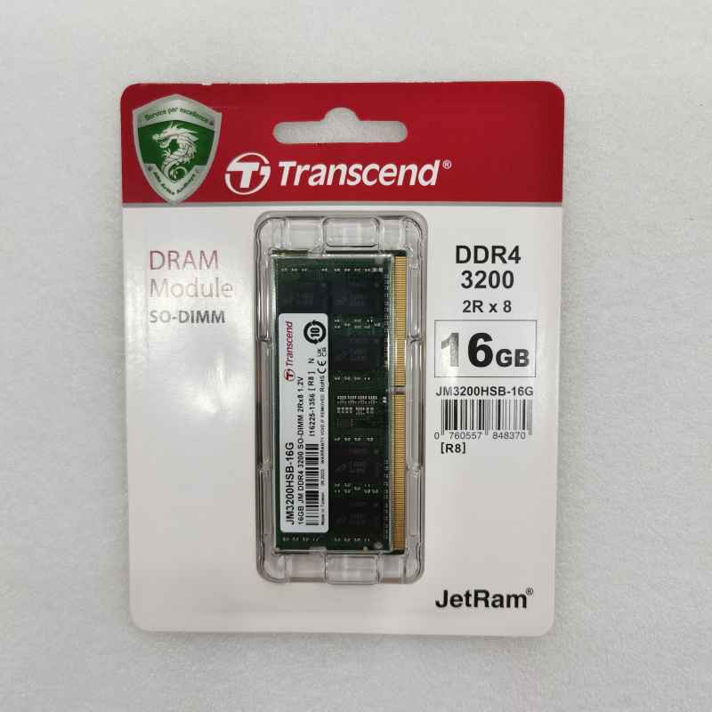 Jual Transcend Ddr4 16gb 3200mhz Sodimm - RAM Laptop (jm3200hsb