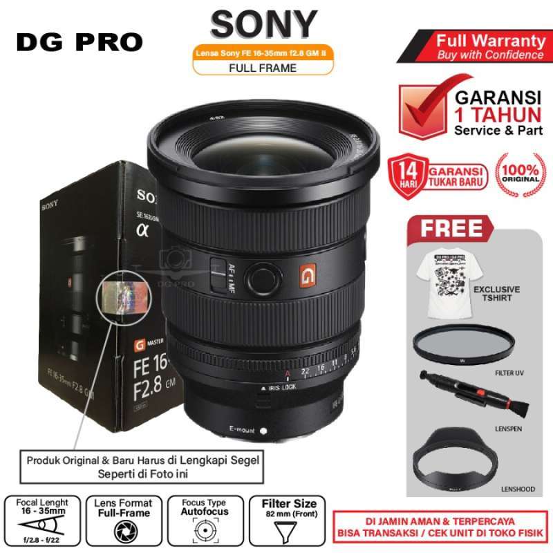 Sony FE 16-35mm GM II Lensa Sony 16-35 mm GM Mark