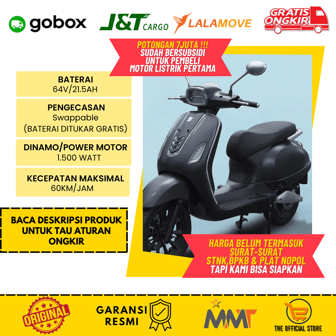 Promo MOTOR LISTRIK SMOOT ZUZU GARANSI RESMI Diskon 11 di Seller MMT
