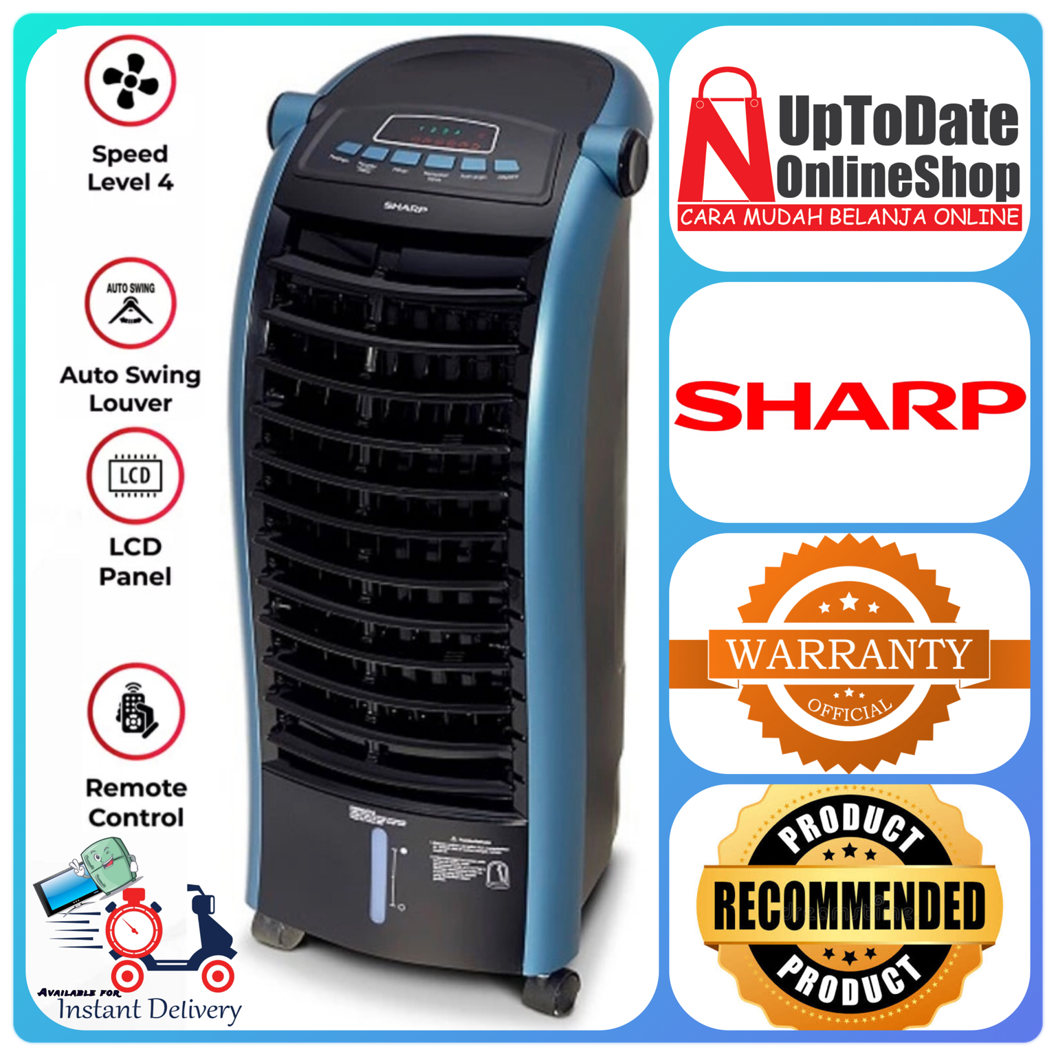 Promo Air Cooler Sharp Pj a36ty Pj A 36ty 6l Remote Control Super