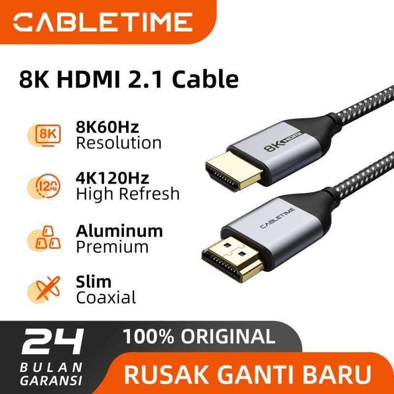 CABLETIME Kabel HDMI 8K High Speed Quality UHD HDR eARC Premium Quality