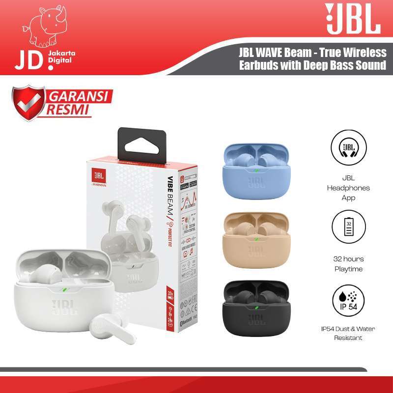 Promo Jbl Wave Beam - True Wireless Earbuds With Deep Bass Sound Tws ...