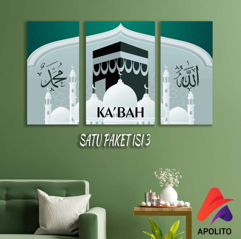 Promo Hiasan Dinding Kaligrafi Islami Set ( Isi 3 ) Wall Decor Set