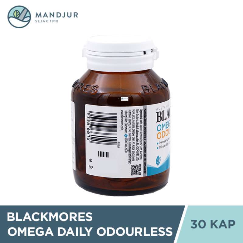 Jual Blackmores Omega Daily Odourless 30 Kapsul Lunak Sumber Alami Omega 3 Di Seller Apotek Mandjur Official Store Kebon Sirih Kota Jakarta Pusat Blibli