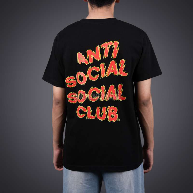 即納★ANTI SOCIAL SOCIAL CLUB MANIAC BLACK TEE Anti Social Social Club Maniac Black Tee Black/Red - SS21
