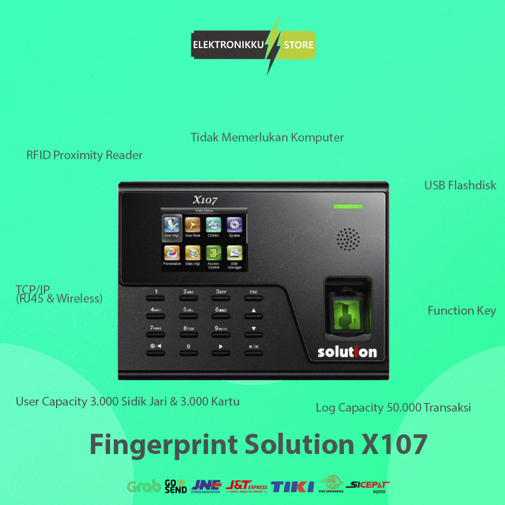 Promo Mesin Absensi Fingerprint Solution X107 Alat Absen Absensi Sidik Promo Mesin Absensi Fingerprint Solution X107 Alat Absen Absensi Sidik