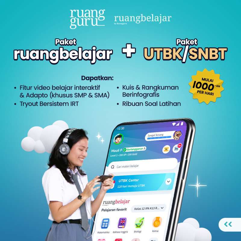 Jual Ruangguru Utbk - Harga Termurah Dan Terbaru Di 2024 | Blibli