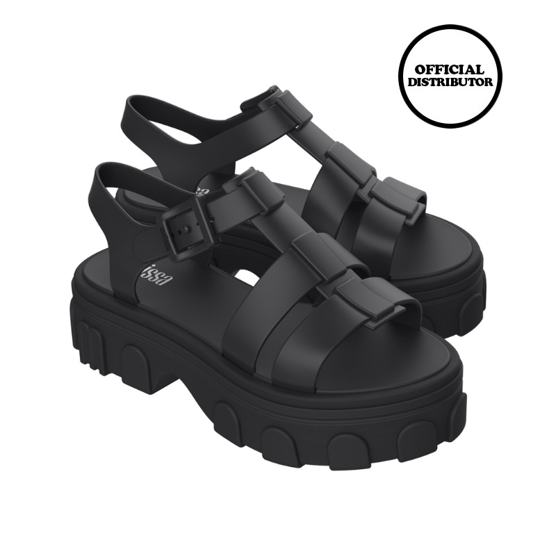 Promo Melissa Ella Ad Platform Sandal Wanita Black Diskon 26% Di