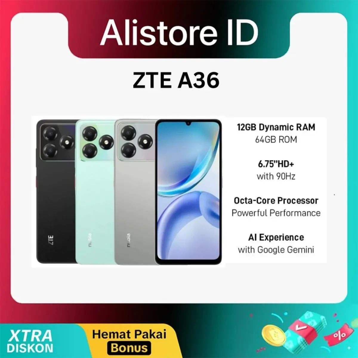 nubia A36 本体 64GB 12GB Jual Zte Nubia A36 4/64gb Di Seller Alibaba Original Flagship