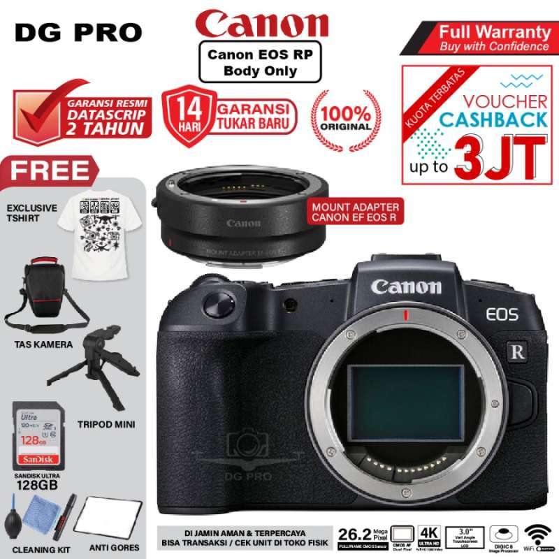 Daftar Harga Canon Eos Rp Mirrorless Digital Camera 💯 Original ...