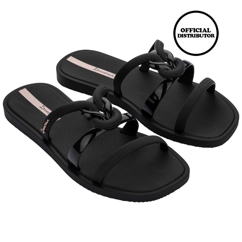 Jual Ipanema Resort Slide Fem Sandal Flat Wanita Black Pink 41