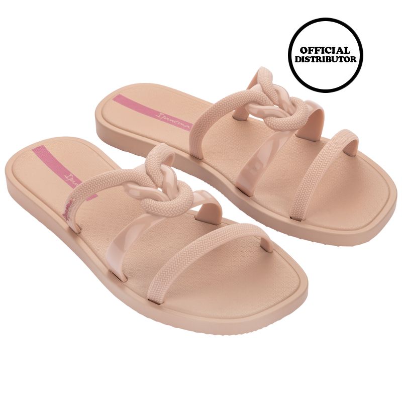 Jual Ipanema Resort Slide Fem Sandal Flat Wanita Beige Blue di