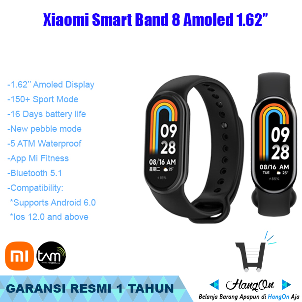 Xiaomi Smart Band 8 official: 1,62 AMOLED and up to 16 days on a