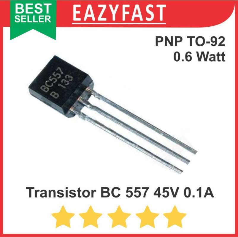 Jual Transistor Bc557 Bc 557 Pnp Bipolar Amplifier Switch Tr To-92 To92 ...