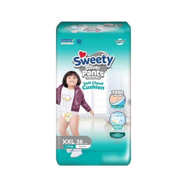Jual SWEETY SILVER PANTS XXL 36 S di Seller Hypermart Singkawang