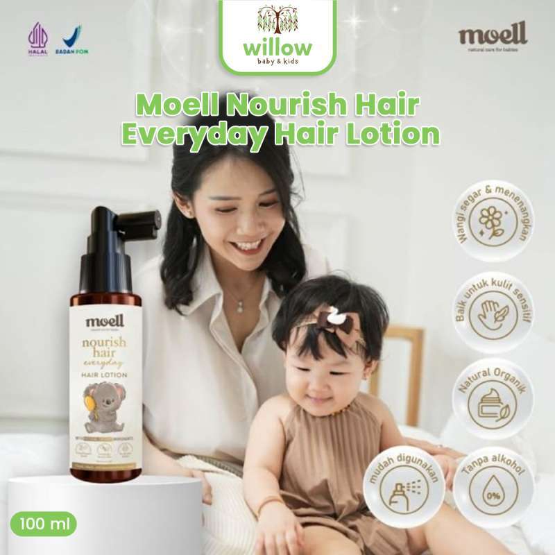 Jual Perawatan Rambut Bayi Moell Nourish Hair Everyday Hair