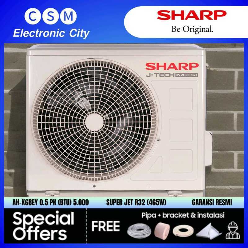 Jual Ac Sharp Inverter Ah-x6bey 0.5 Pk [465 W]j-tech Inverter Super Jet ...