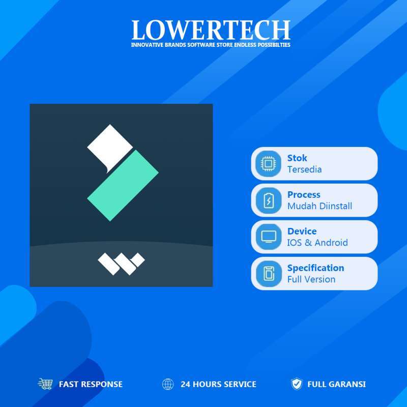 Jual filmora ai video editor maker terbaru premium no trial