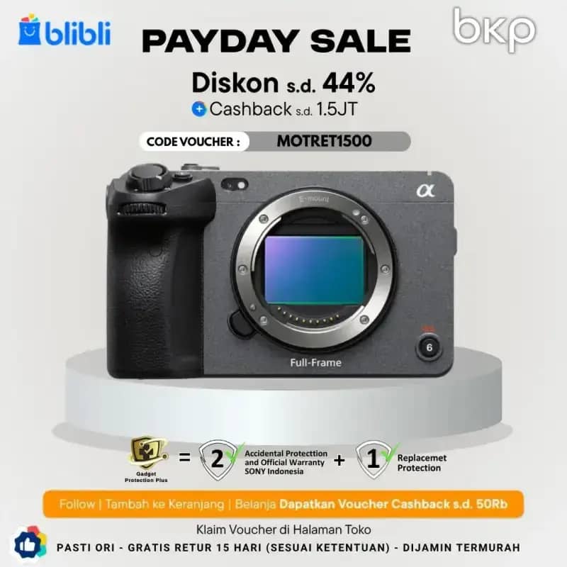 BKP Sony FX3 Full Frame Cinema Camera Sony FX-3 Body Only RESMI