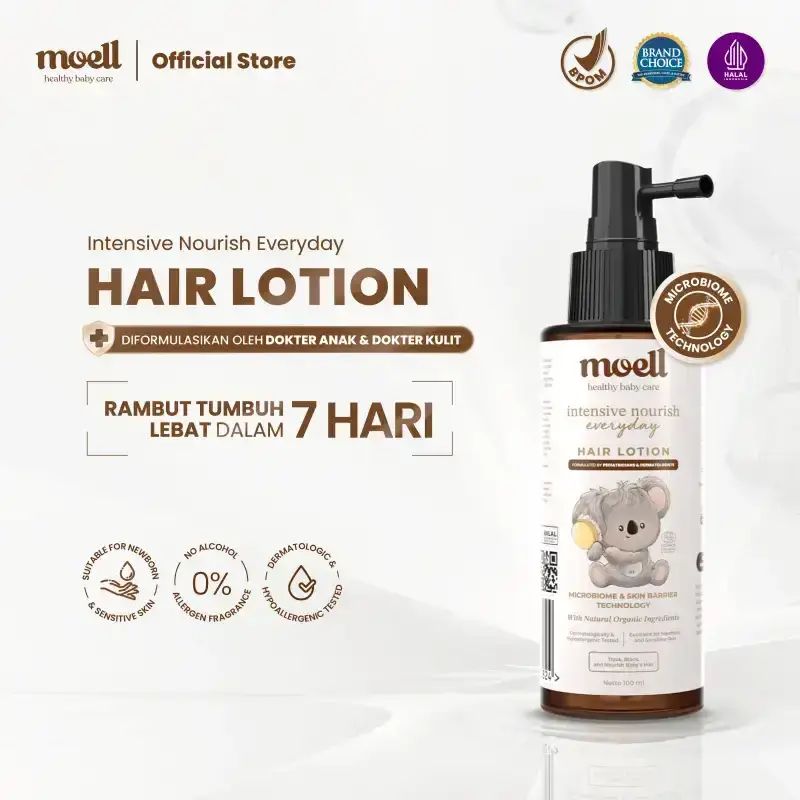 Promo Moell Hair & Skin Combo Bundling Body Lotion 185gr & Hair Lotion 100ml - Perawatan Badan & Rambut Bayi Anak Formulasi Dokter Diskon 48% Di Seller Moell Flagship Store