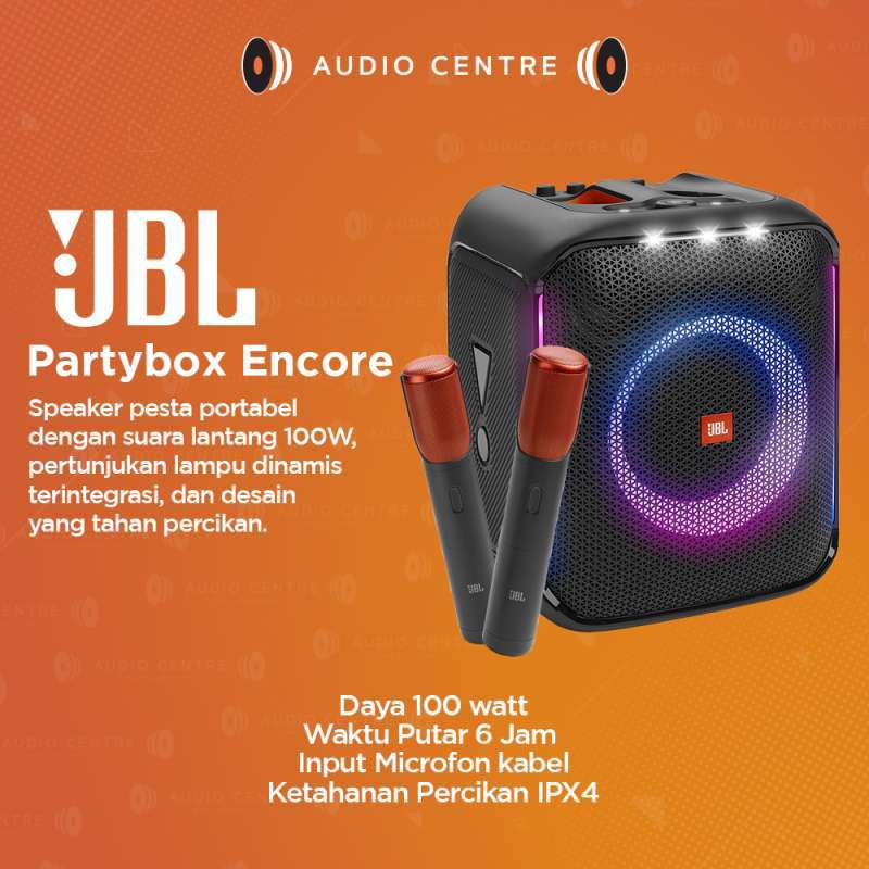 Promo Jbl Partybox Encore Bluetooth Speaker Mic Wireless