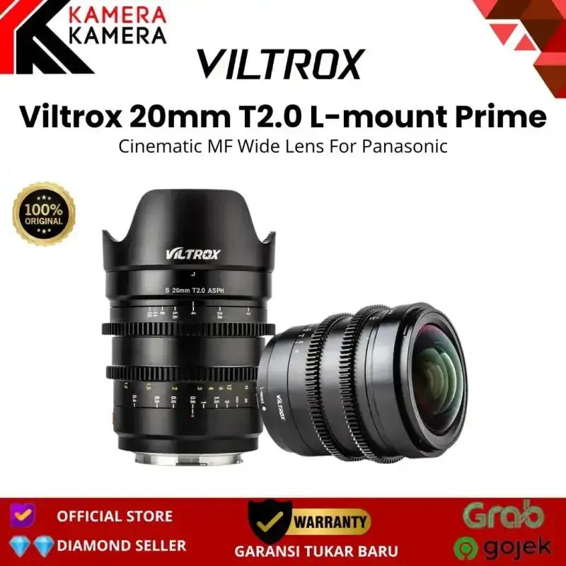 Jual Kamerakamera Viltrox 20mm T2.0 L-mount Prime Cinematic Mf Jual Kamerakamera Viltrox 20mm T2.0 L-mount Prime Cinematic Mf