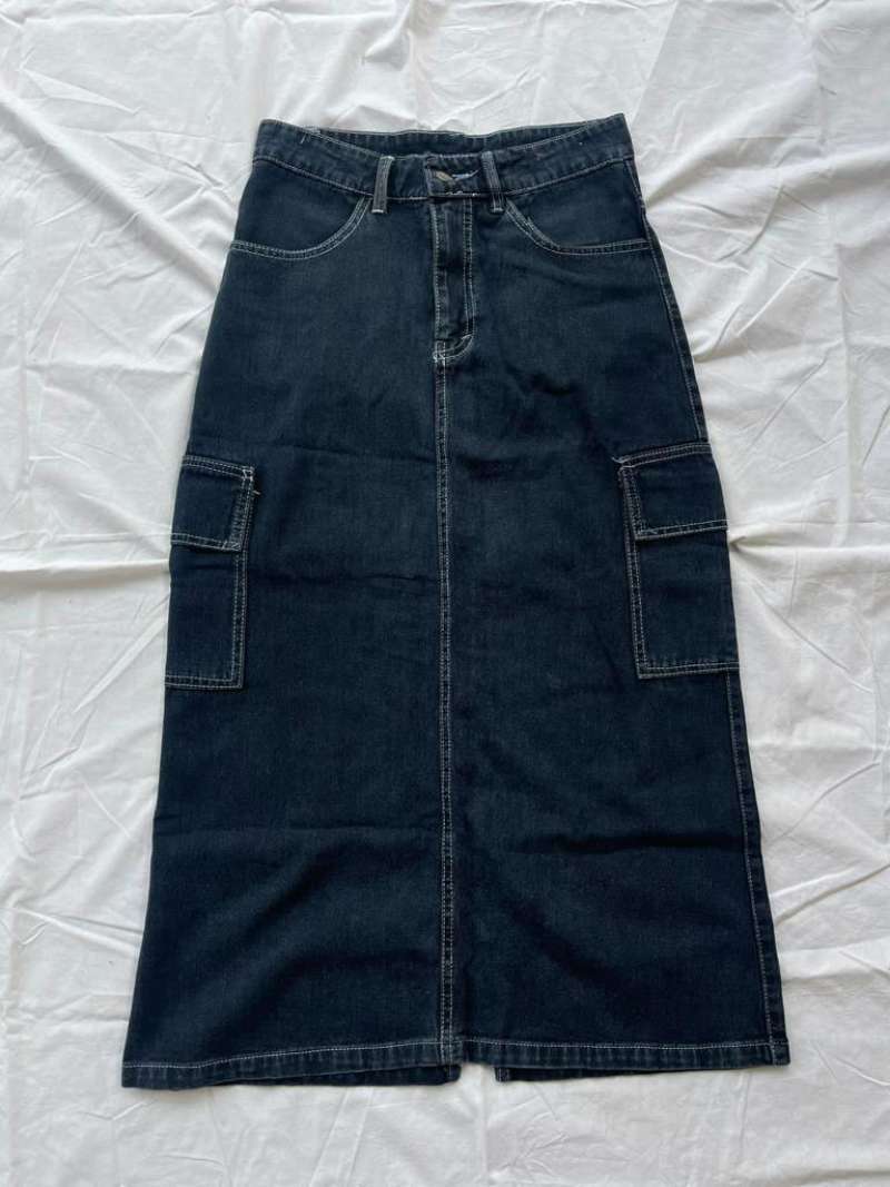 Jual Goodno.9 || Rok Cargo Cewek Wanita Skirt Rok Cargo Panjang Non ...