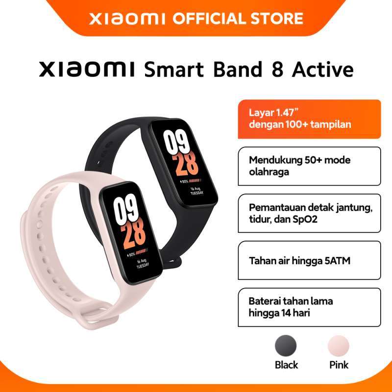 Smartwatch Xiaomi Smart Band 8 Active Pink