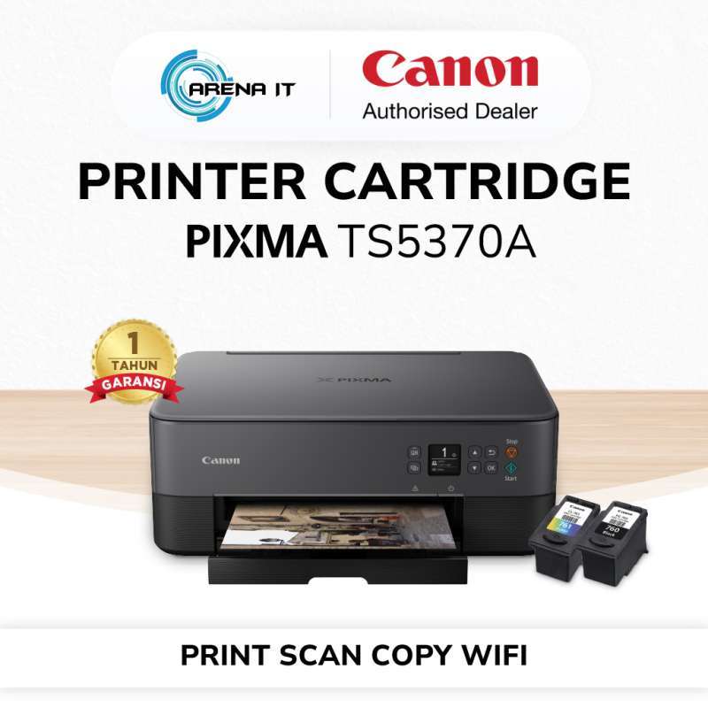Jual Printer Inkjet Canon Pixma Ts5370a-b Print Scan Copy Wifi