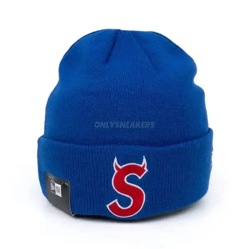 supreme New Era® S Logo Beanie Blue Jual Supreme New Era S Logo Beanie Royal Blue (100% Authentic) Di
