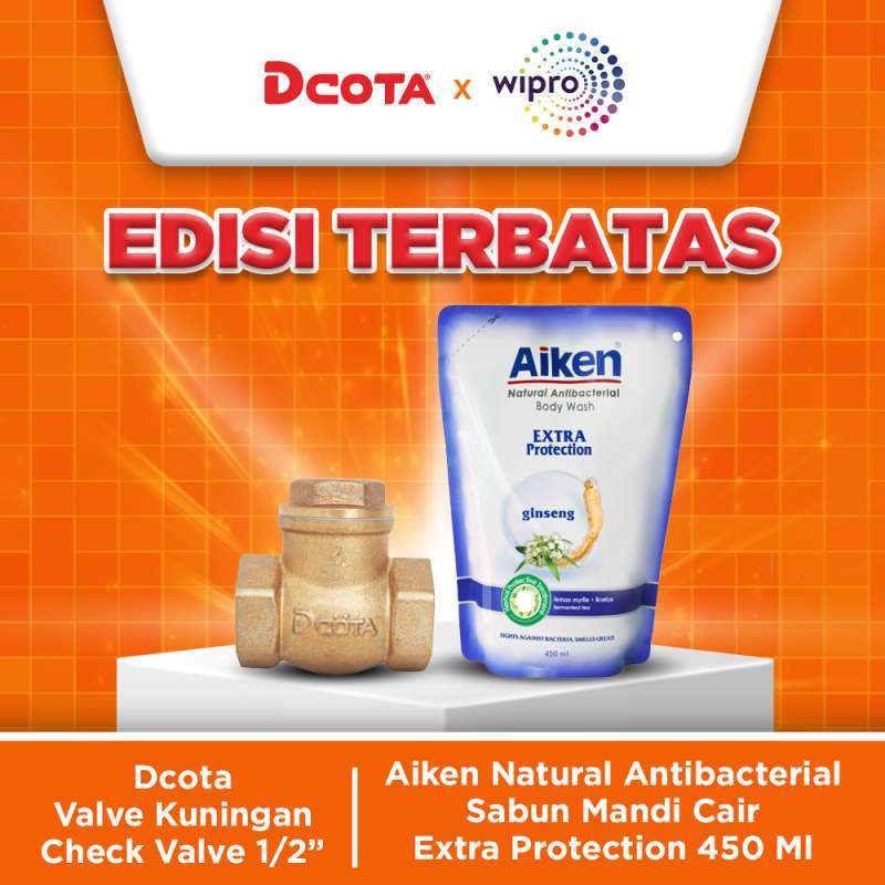 Jual Dcota Brass Valve Kuningan Check Valve 1/2” + Aiken Natural