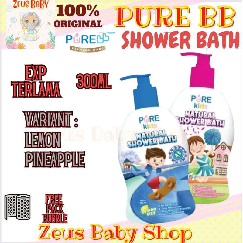 Jual Pure Baby Kids Natural Shower Bath Sabun Mandi Anak 300ml