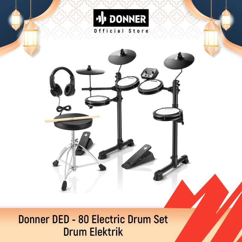Promo Donner DED 80 Electric Drum Set Drum Elektrik Diskon 20 di