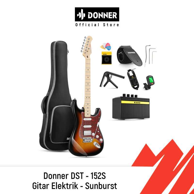 ギター DONNER DST-152s seeker series DONNER DST-152 Stratocaster Electric Guitar (HSS) - ProPlugin