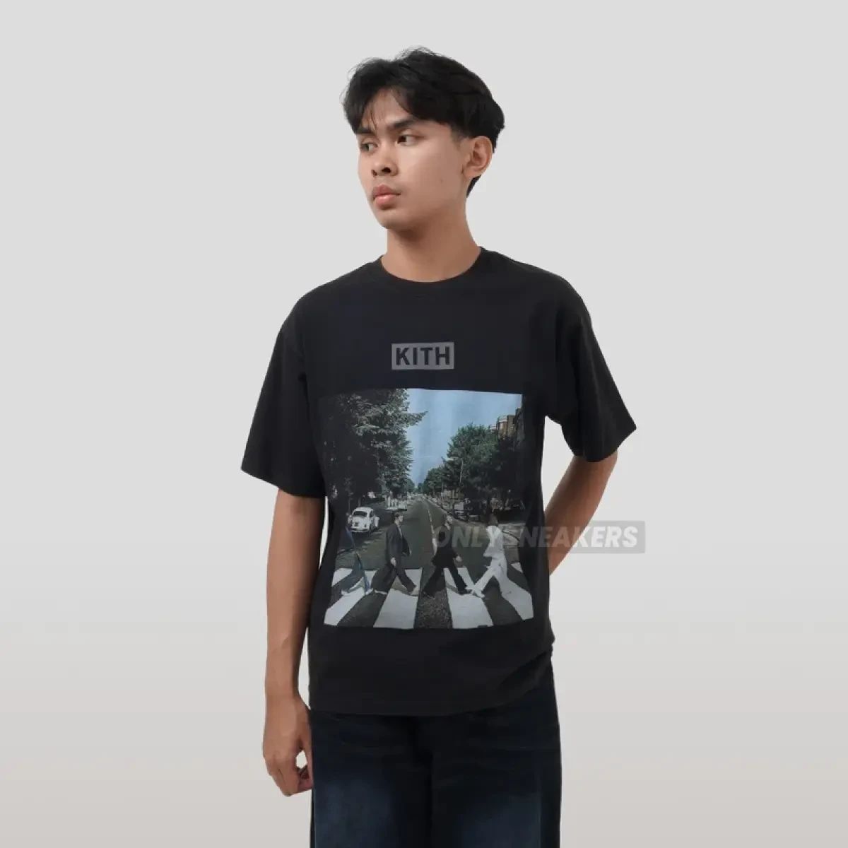 Jual Kith X The Beatles Abbey Road Black Tee Di Seller