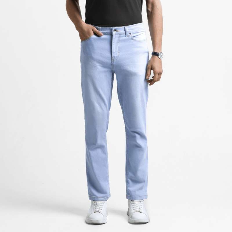 Maong Pants Mens Light Blue Skinny Jeans Men's Denim Pants SKINNY