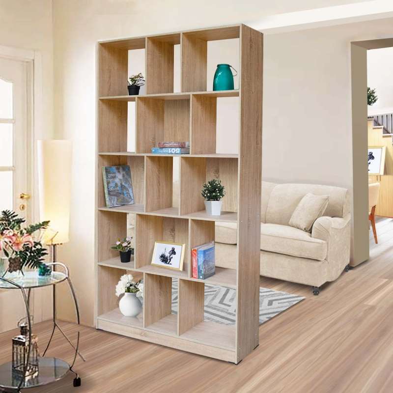 IDEA Rak Buku Kayu Lemari Partisi Serbaguna Modern Minimalis - Dalton