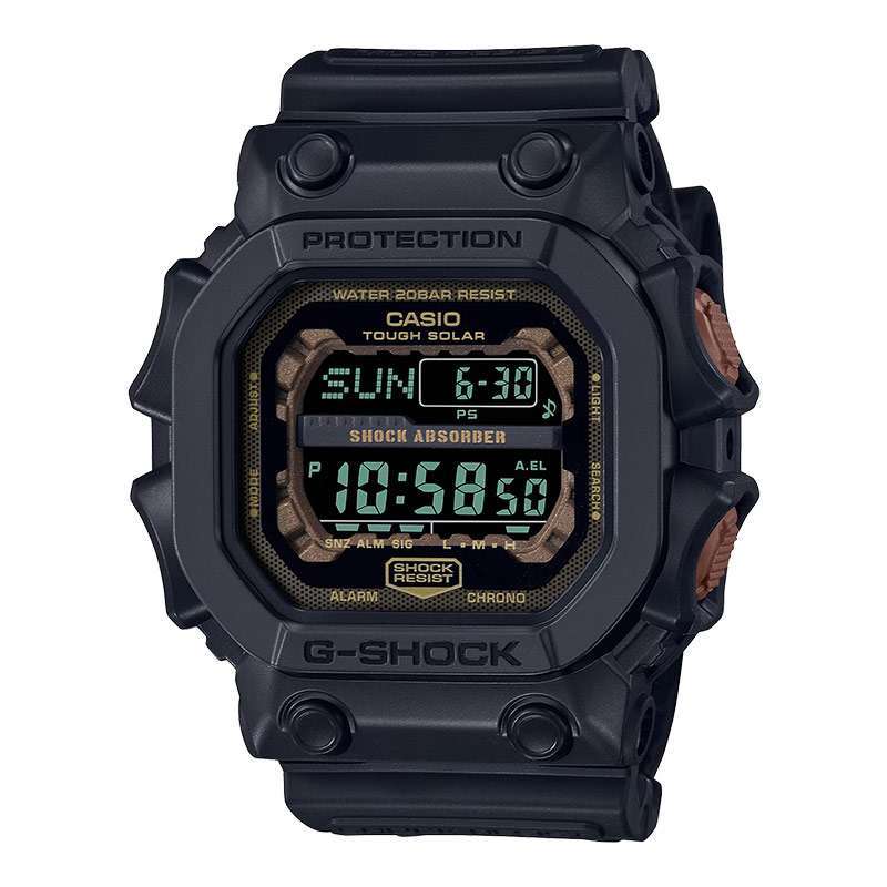 Jam Tangan Pria Casio G Shock GX 56RC 1DR King Kong Teal and Brown Rust Series Tough Solar Digital Dial Resin Band