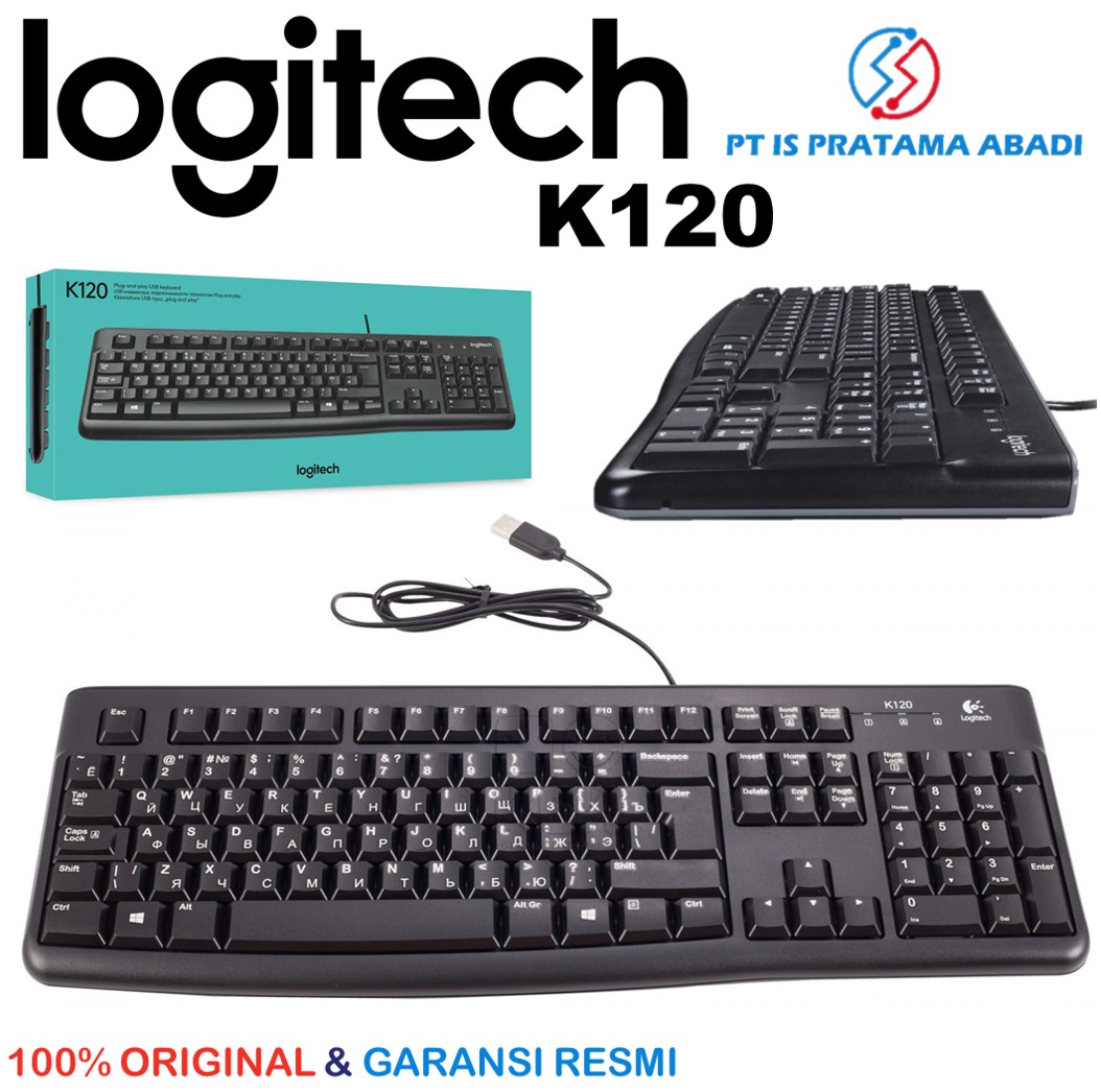 Jual Logitech K120 Hitam Keyboard Original Resmi Di Seller Pt. Is