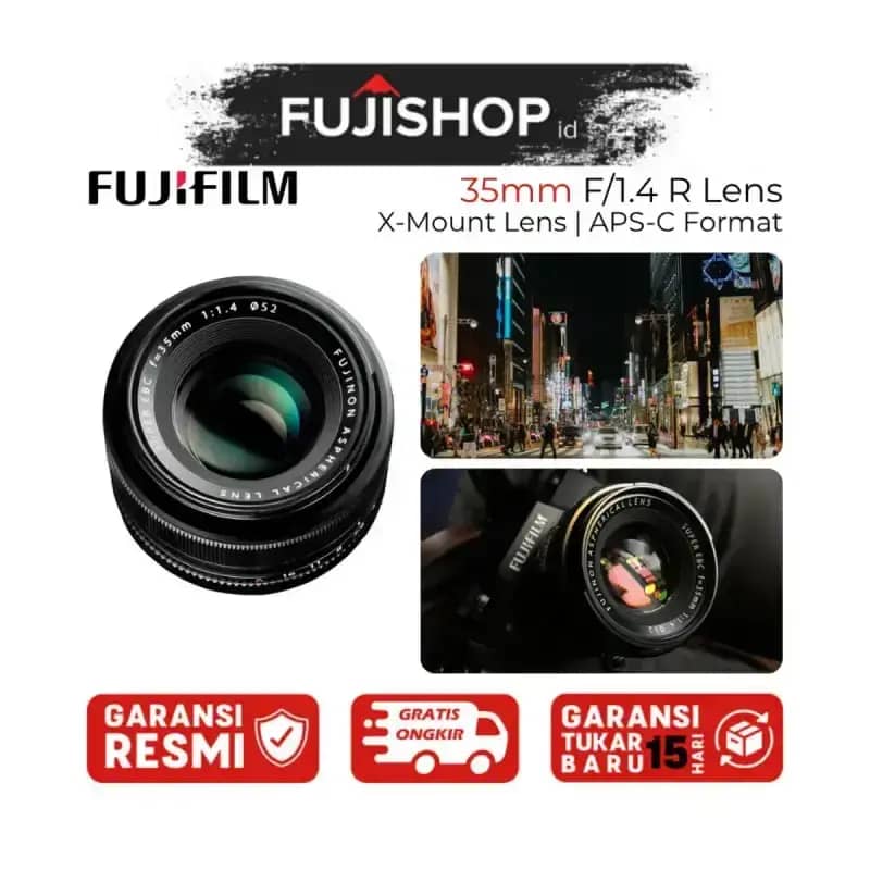Fujifilm Fujinon XF 35mm R Lensa Fix Fuji XF 35mm R Garansi  Resmi